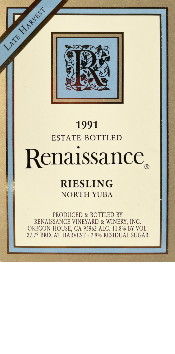 Product Image for 1991 Riesling Late Harvest 375 ml