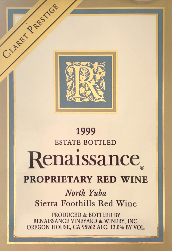 Product Image for 1999 Claret Prestige 750 ml