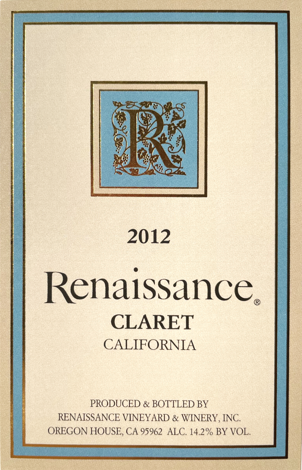 Product Image for 2012 Claret Proprietary Red 750 ml